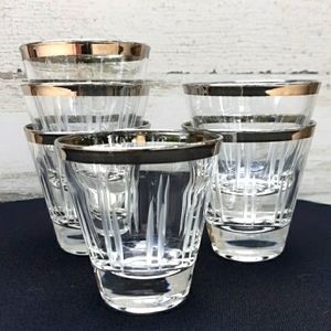 EUC MID-CENTURY SHOT/SHERRY SET OF 6 BARWARE